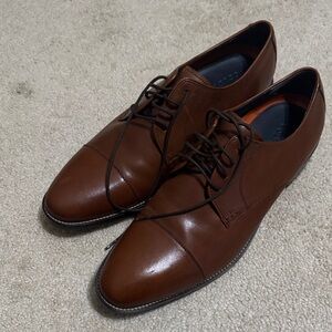Cole Haan Brown Leather Lace up Dress Shoes